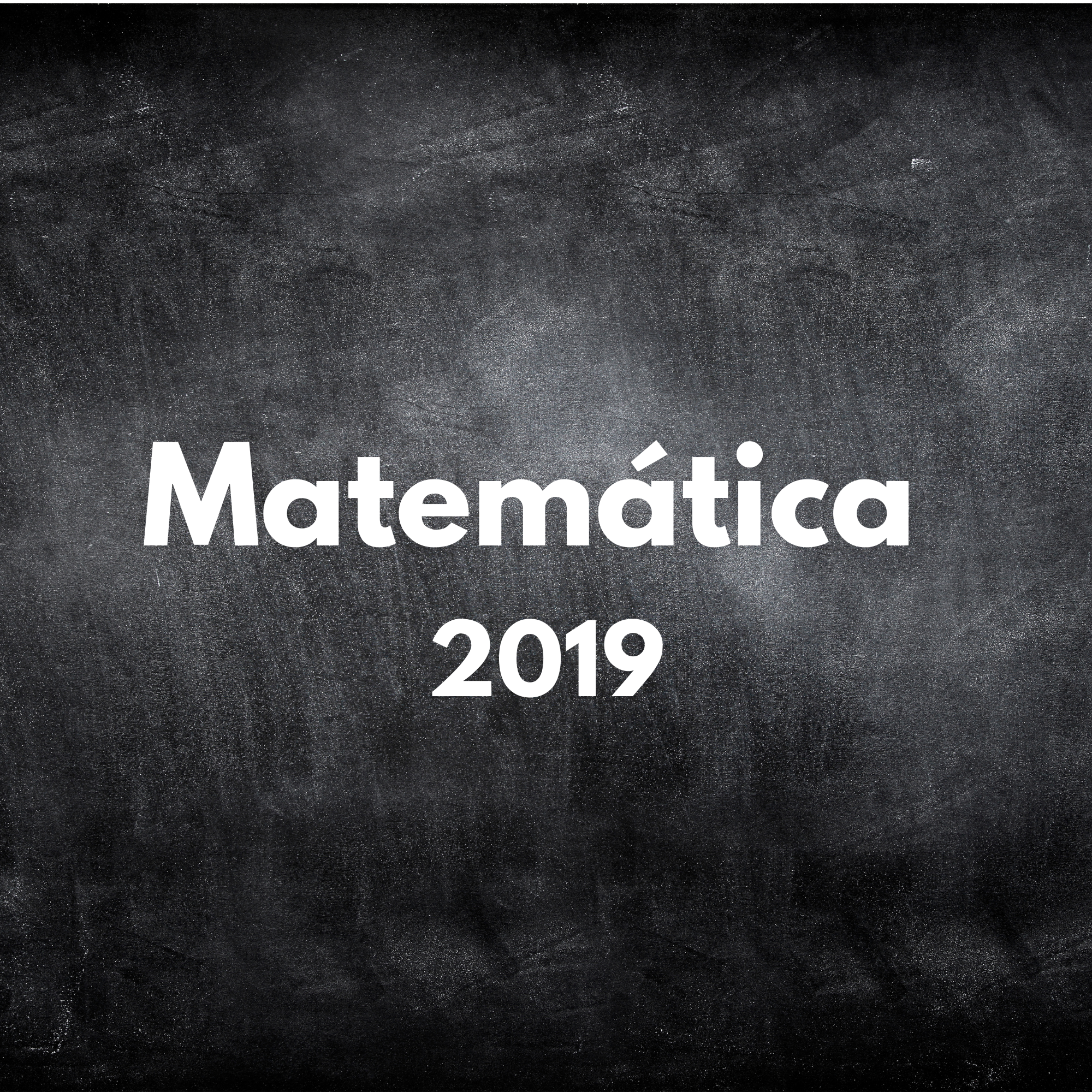 MATEMÁTICA  2019